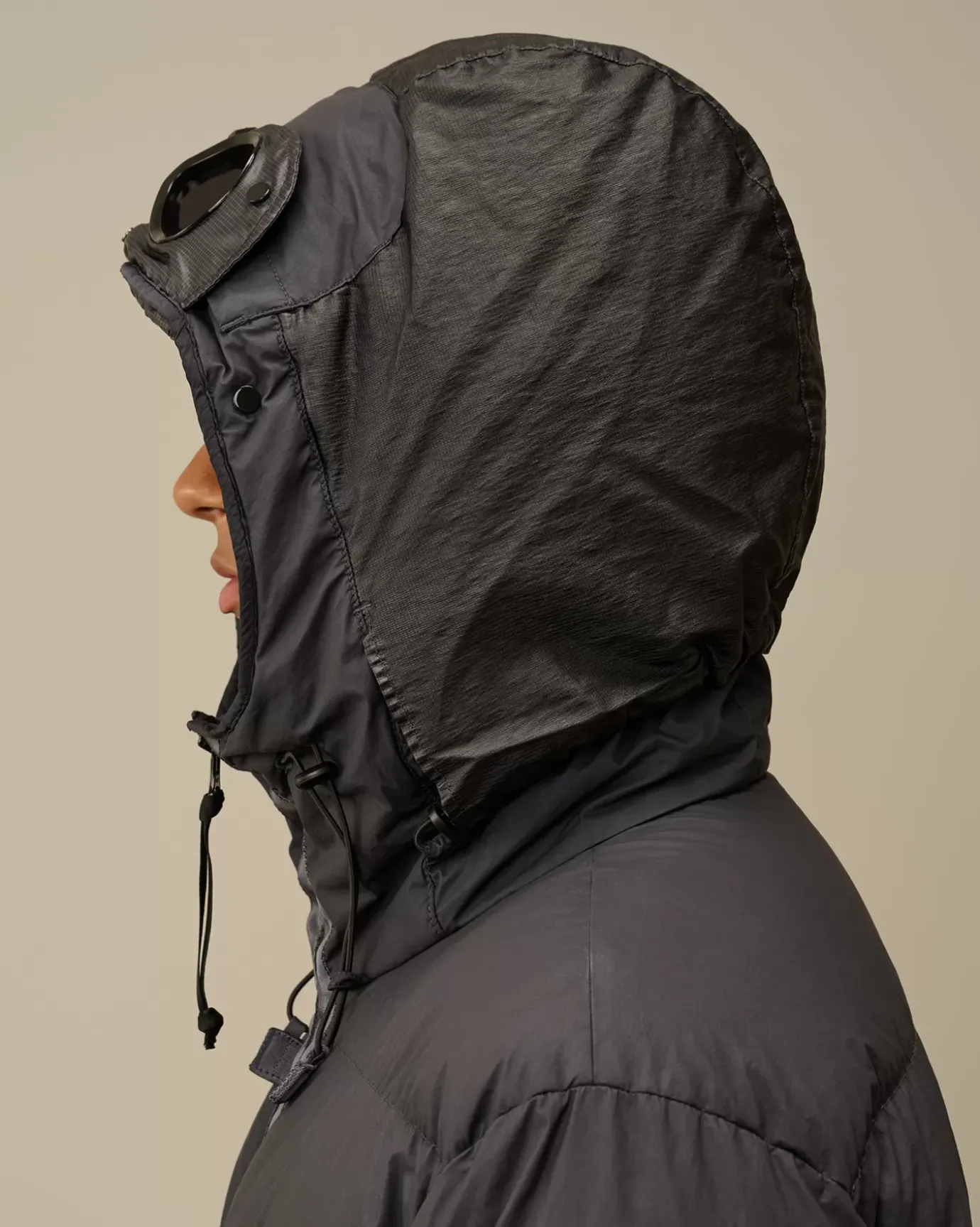 Jacket & Coats<C.P. Company Bi-TM Goggle Down Jacket Black Sand
