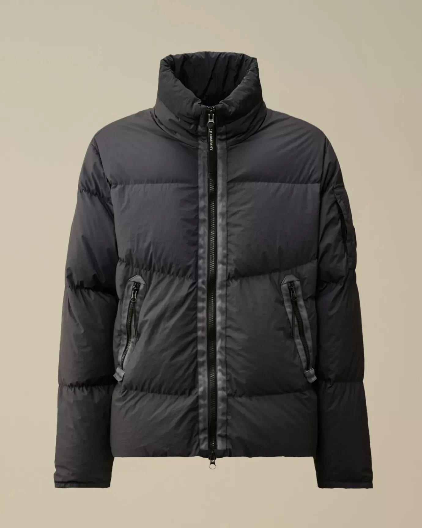 Jacket & Coats<C.P. Company Bi-TM Hooded Down Jacket Black Sand