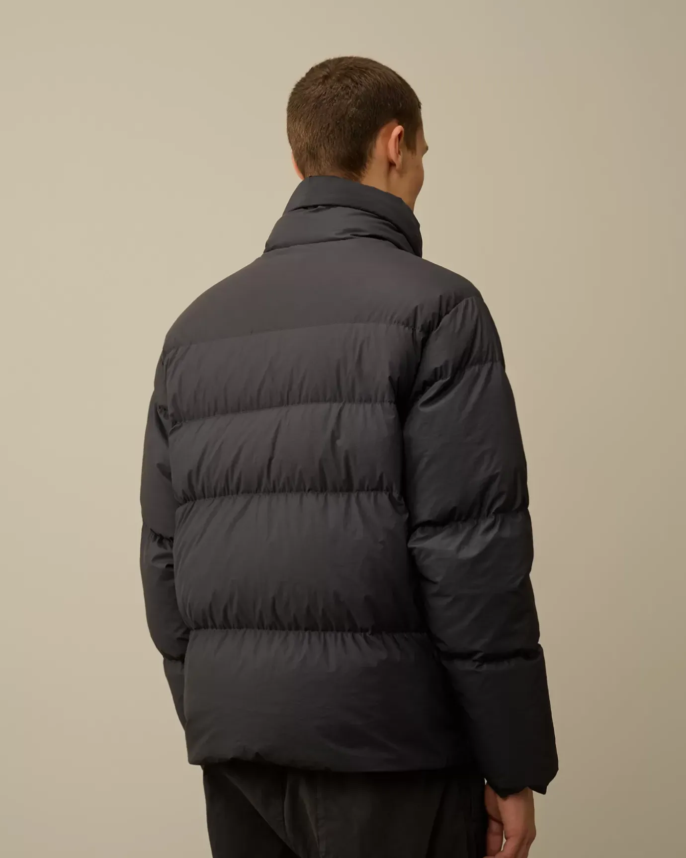Jacket & Coats<C.P. Company Bi-TM Hooded Down Jacket Black Sand