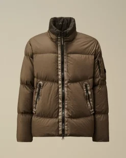 Jacket & Coats<C.P. Company Bi-TM Hooded Down Jacket Walnut – Beige