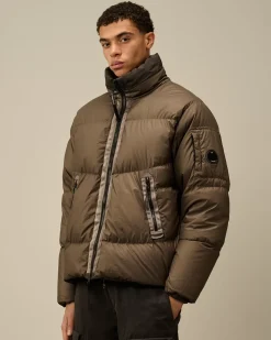 Jacket & Coats<C.P. Company Bi-TM Hooded Down Jacket Walnut – Beige