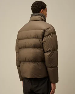 Jacket & Coats<C.P. Company Bi-TM Hooded Down Jacket Walnut – Beige