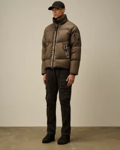 Jacket & Coats<C.P. Company Bi-TM Hooded Down Jacket Walnut – Beige