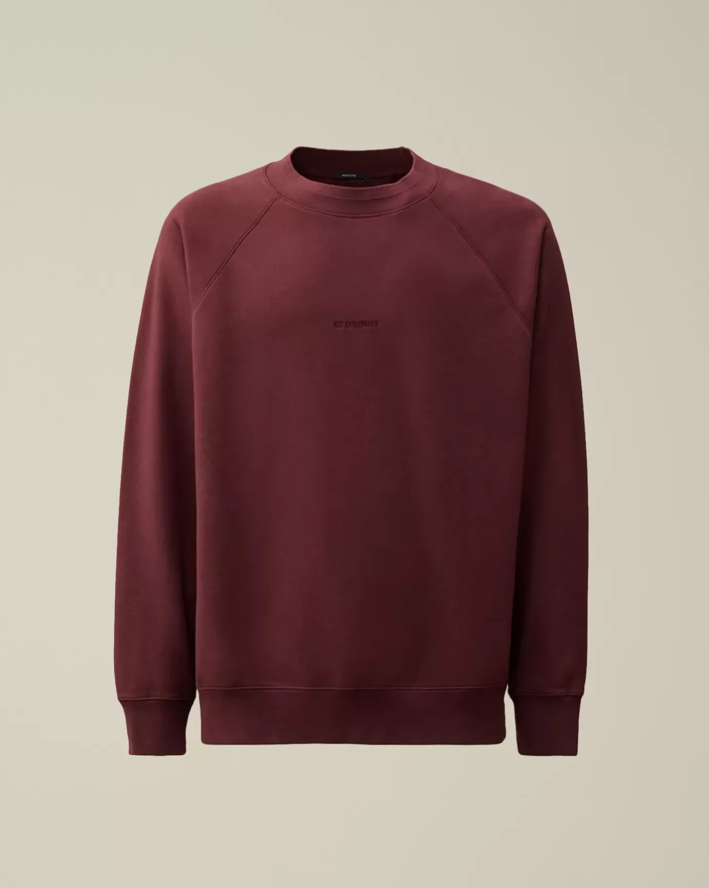 Sweatshirts<C.P. Company Brushed and Emerized Diagonal Fleece Logo Crew Neck Sweatshirt Potent Purple