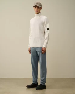 Tracksuits & Shorts<C.P. Company Brushed and Emerized Diagonal Fleece Cargo Sweatpants Flint Stone – Blue