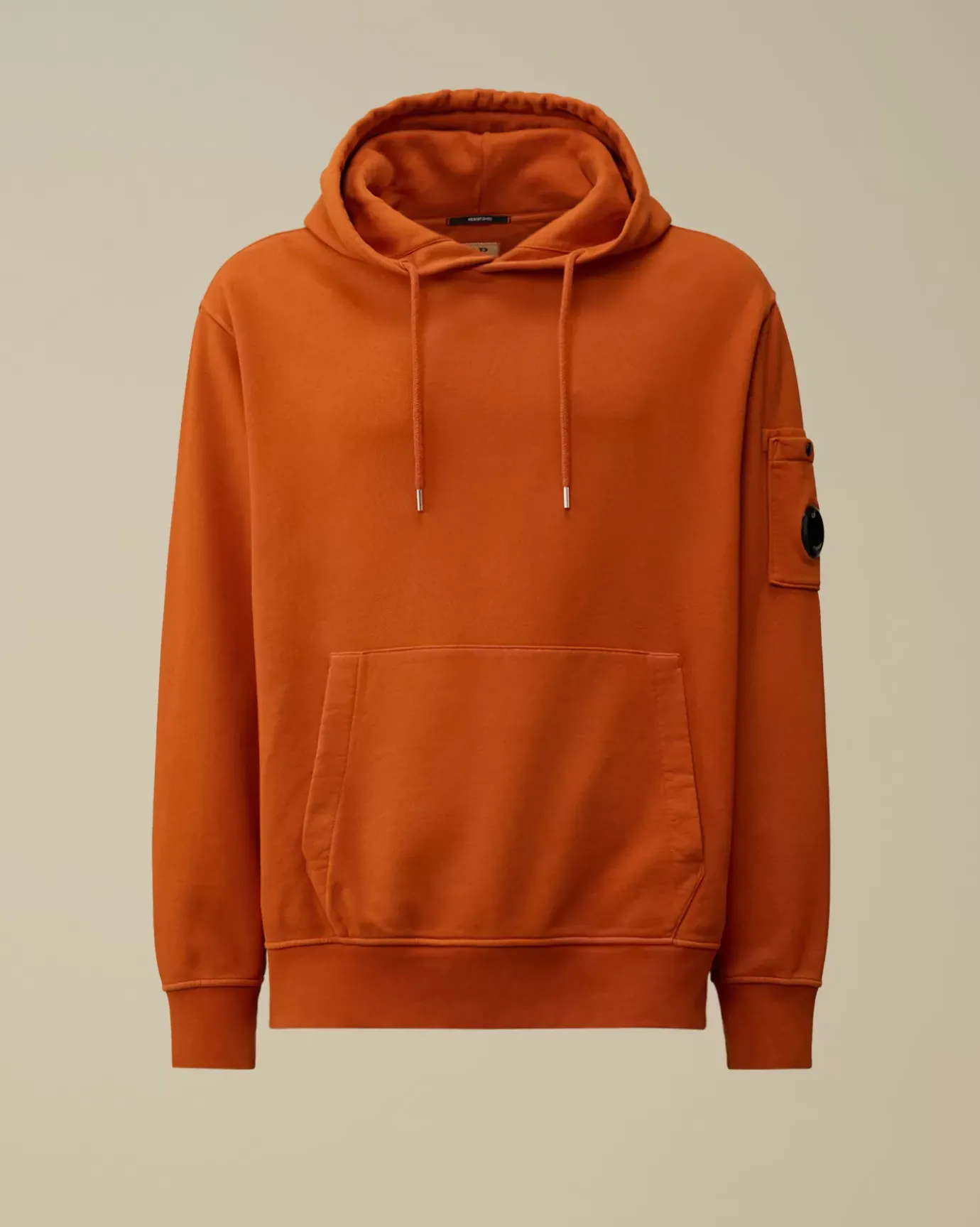Sweatshirts<C.P. Company Brushed and Emerized Diagonal Fleece Lens Hooded Sweatshirt Bombay Brown