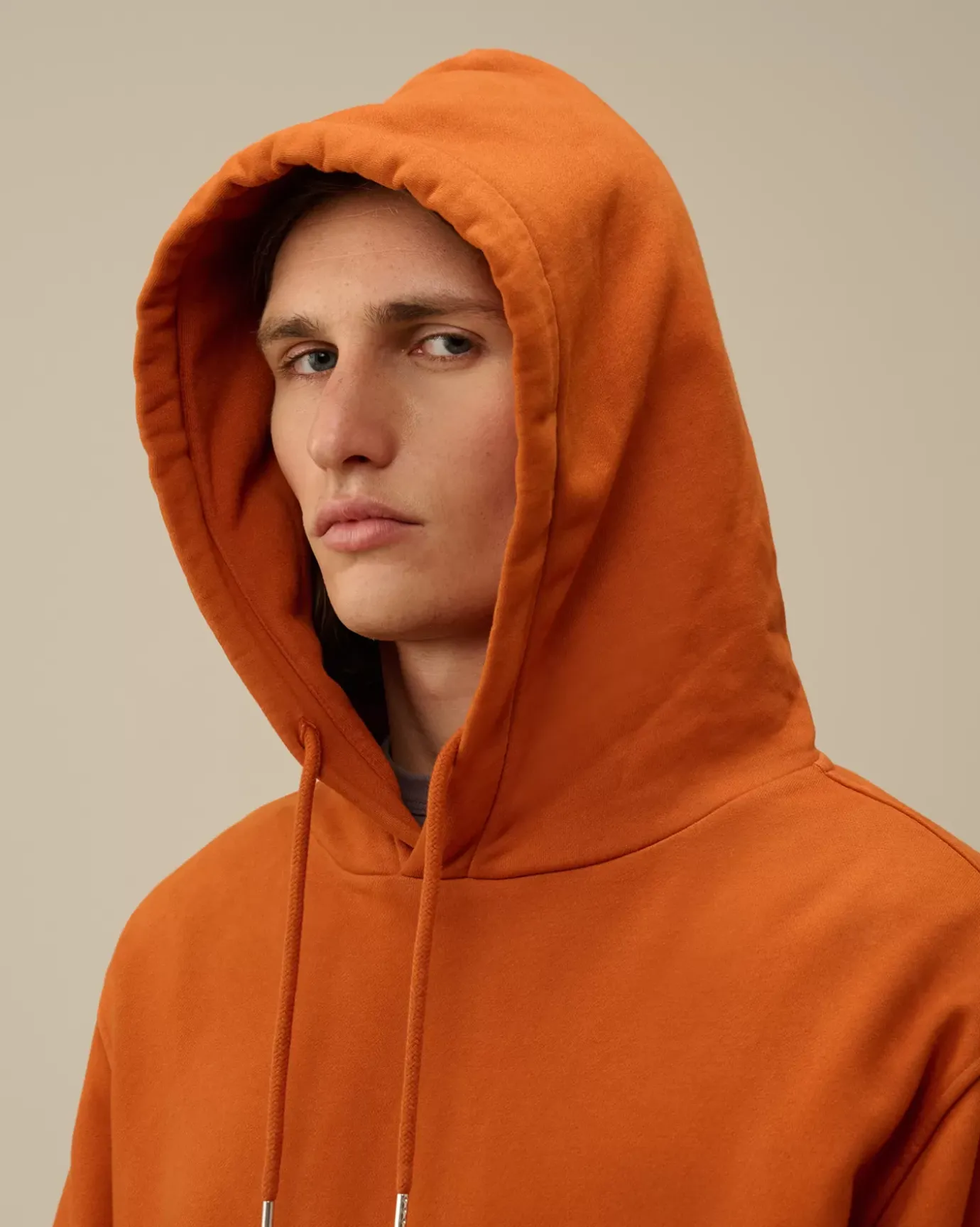 Sweatshirts<C.P. Company Brushed and Emerized Diagonal Fleece Lens Hooded Sweatshirt Bombay Brown