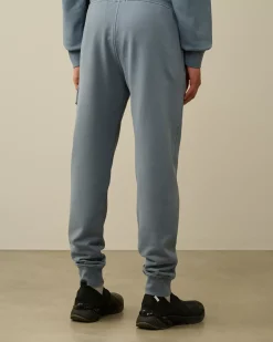 Tracksuits & Shorts<C.P. Company Brushed and Emerized Diagonal Fleece Cargo Sweatpants Flint Stone – Blue
