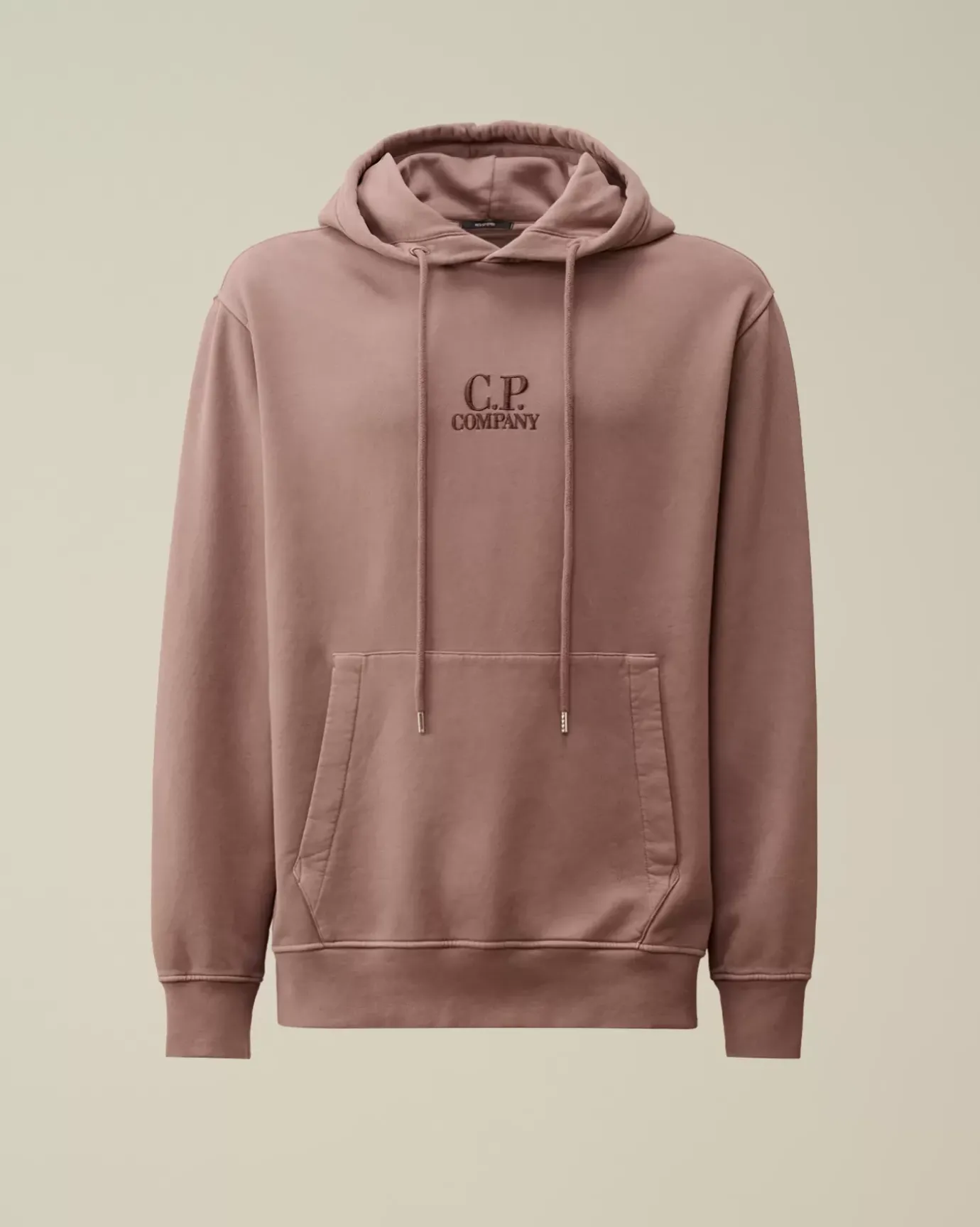 Sweatshirts<C.P. Company Brushed and Emerized Diagonal Fleece Logo Hooded Sweatshirt Purple Dove