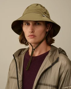 Hats<C.P. Company Chome-R Safari Hat Ivy Green