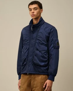 Jacket & Coats<C.P. Company Chrome-R Body Zippers Padded Jacket Estate Blue