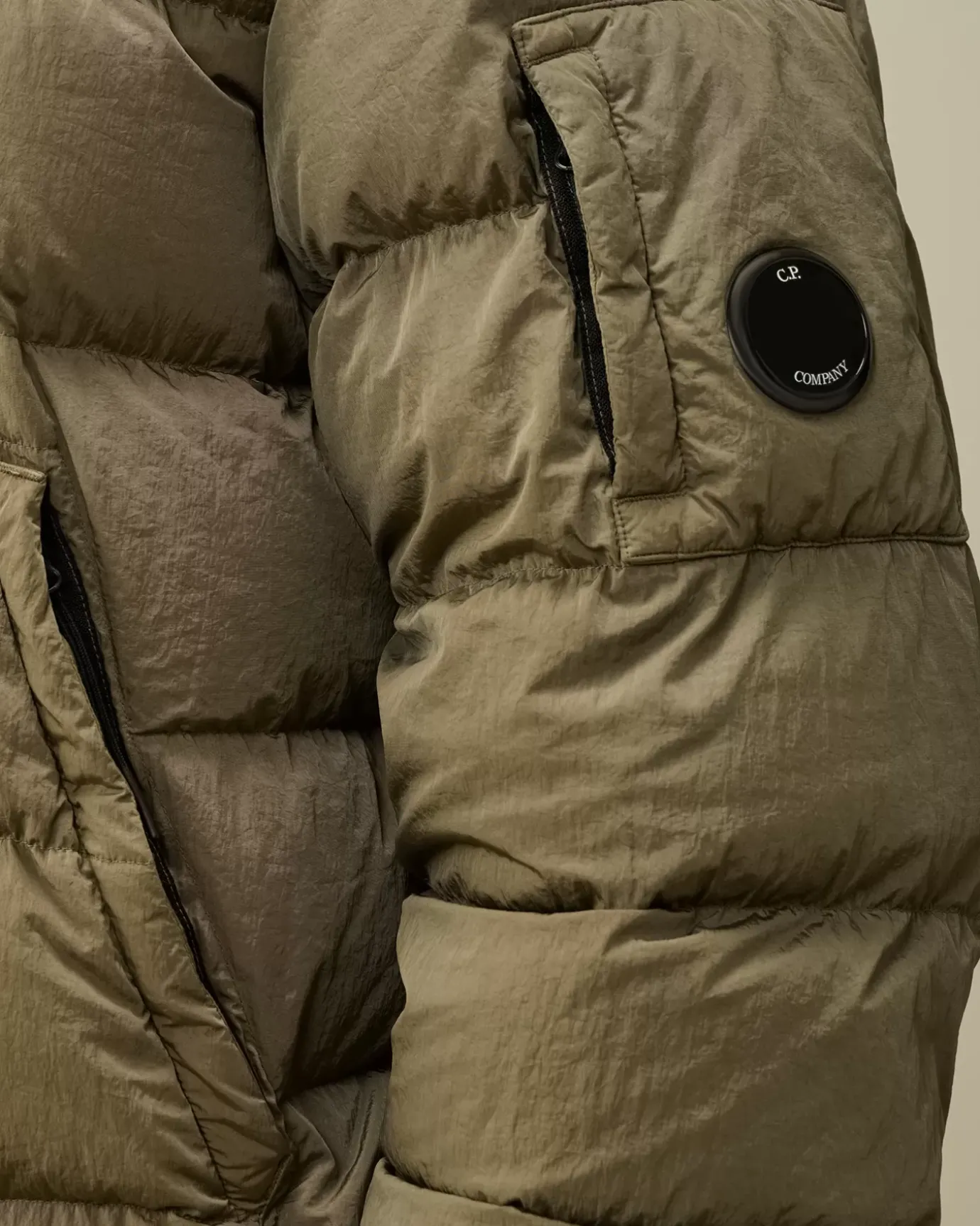 Jacket & Coats<C.P. Company Chrome-R Down Jacket Walnut – Beige