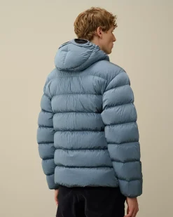 Jacket & Coats<C.P. Company Chrome-R Goggle Down Jacket Flint Stone – Blue