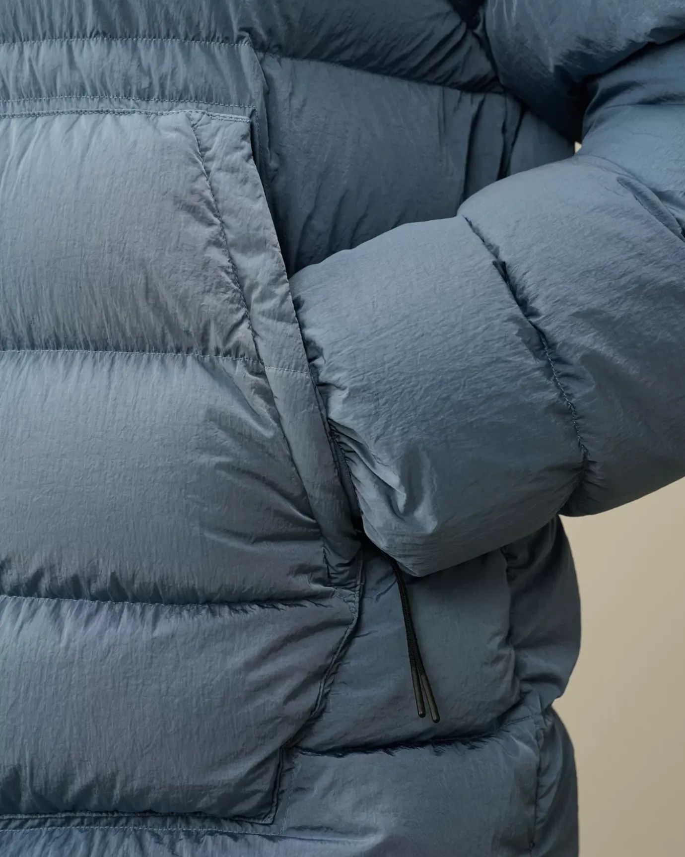 Jacket & Coats<C.P. Company Chrome-R Goggle Down Jacket Flint Stone – Blue