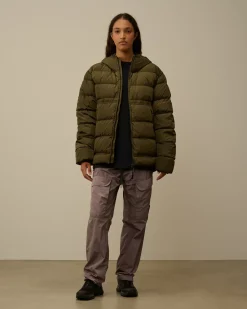 Jacket & Coats<C.P. Company Chrome-R Goggle Down Jacket Ivy Green