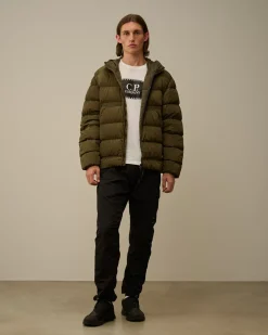 Jacket & Coats<C.P. Company Chrome-R Goggle Down Jacket Ivy Green