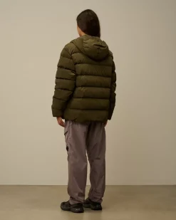 Jacket & Coats<C.P. Company Chrome-R Goggle Down Jacket Ivy Green