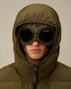Jacket & Coats<C.P. Company Chrome-R Goggle Down Jacket Ivy Green