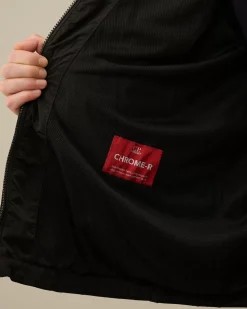 Overshirt<C.P. Company Chrome-R Hooded Overshirt Black