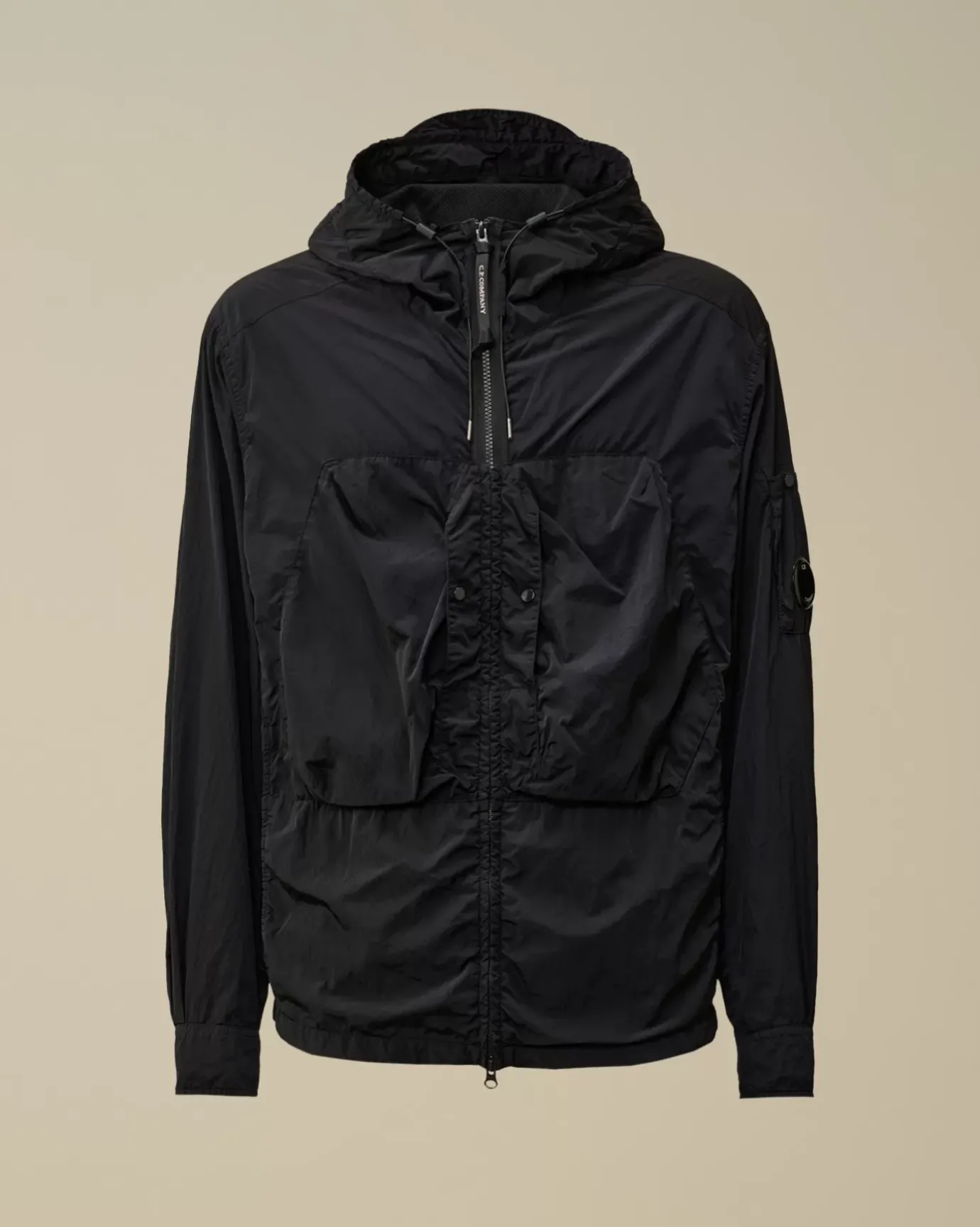 Overshirt<C.P. Company Chrome-R Hooded Overshirt Total Eclipse – Blue