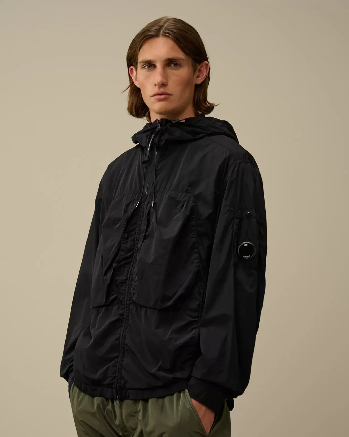 Overshirt<C.P. Company Chrome-R Hooded Overshirt Total Eclipse – Blue