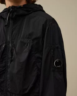 Overshirt<C.P. Company Chrome-R Hooded Overshirt Total Eclipse – Blue