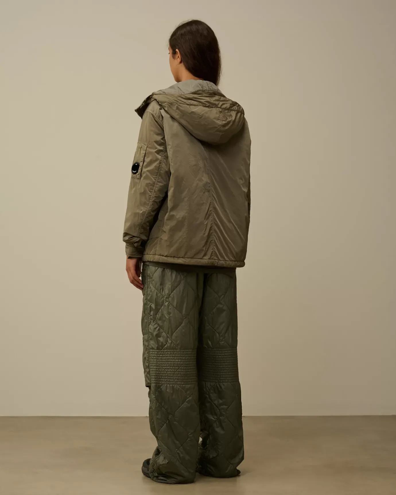 Jacket & Coats<C.P. Company Chrome-R Hooded Padded Jacket Walnut – Beige