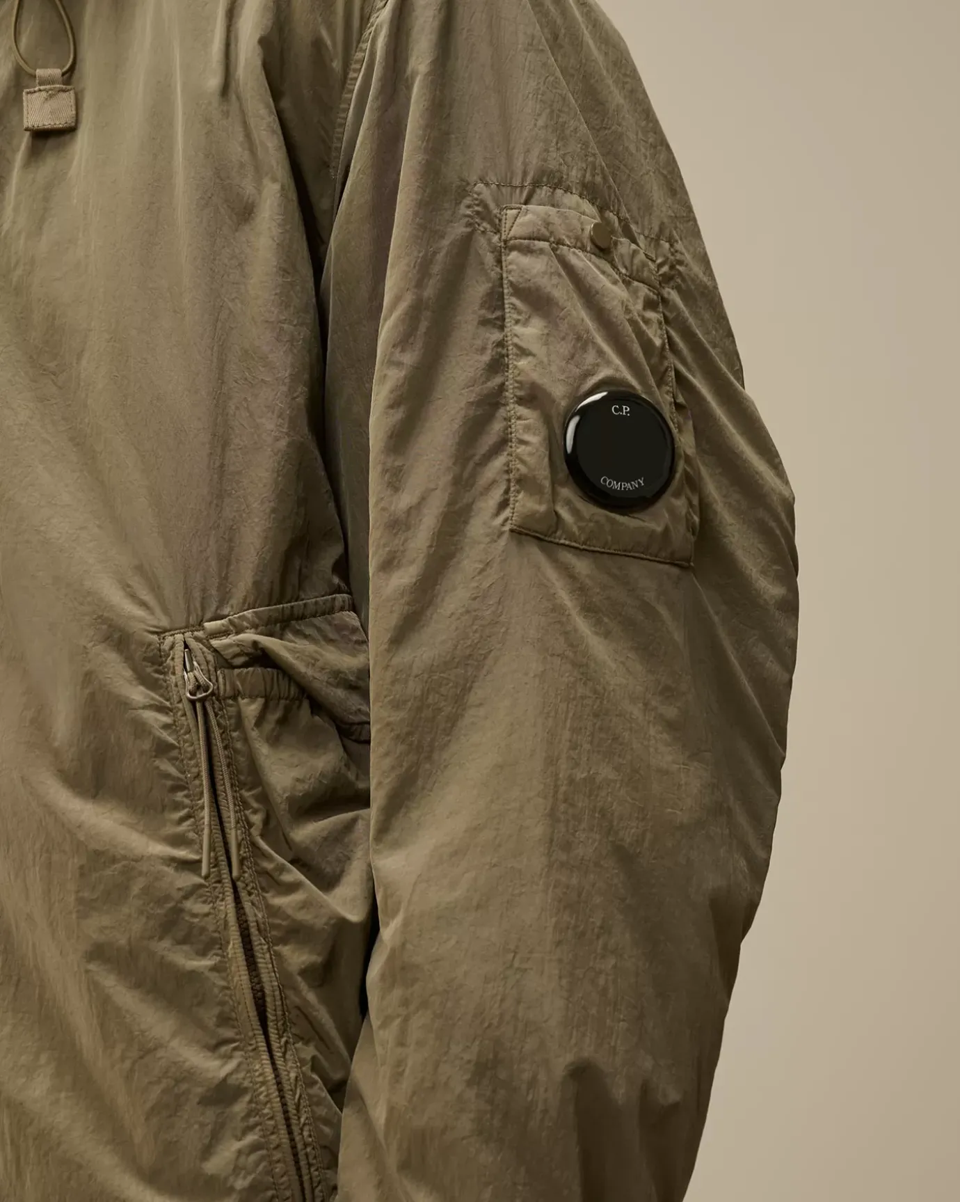 Jacket & Coats<C.P. Company Chrome-R Hooded Padded Jacket Walnut – Beige