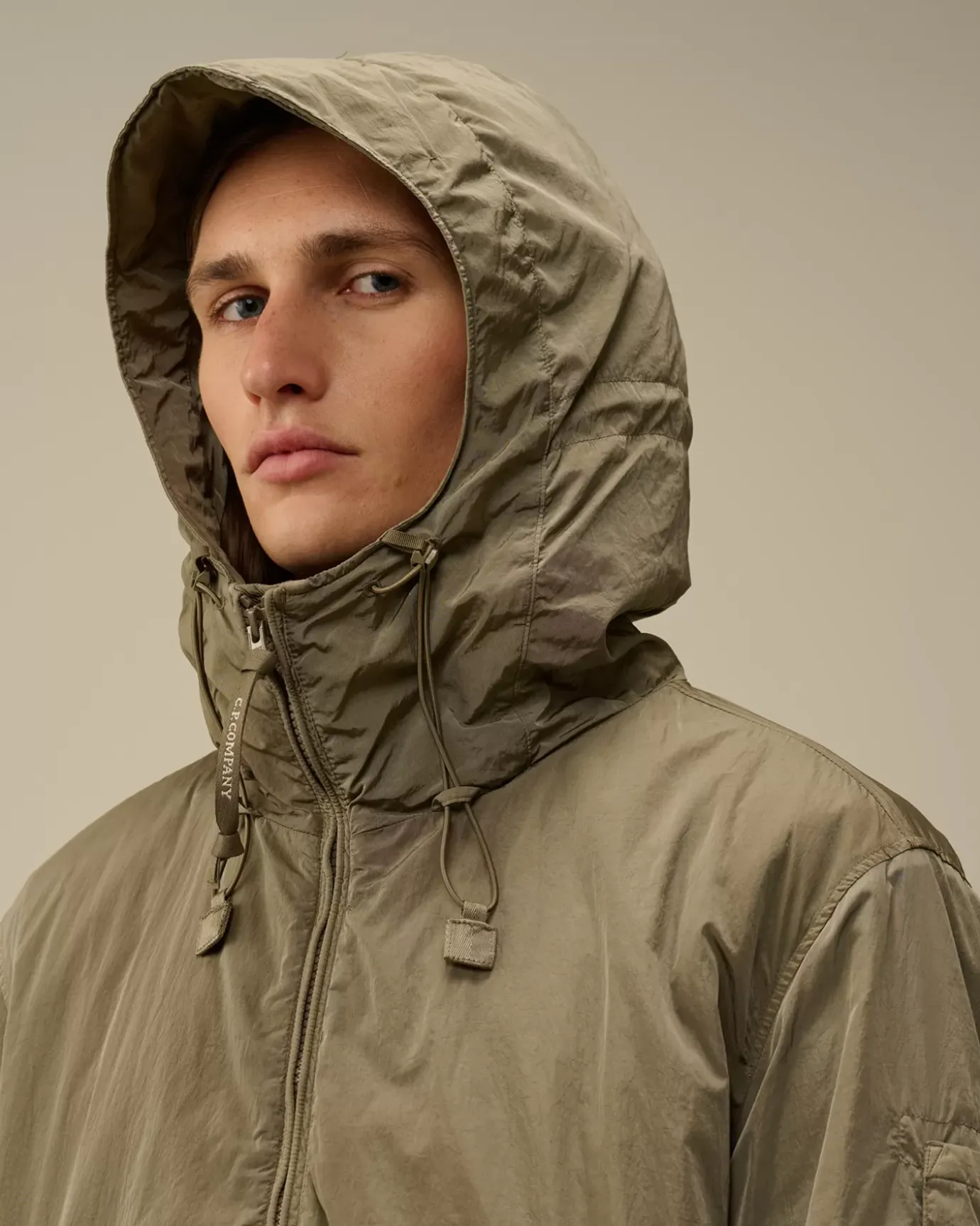 Jacket & Coats<C.P. Company Chrome-R Hooded Padded Jacket Walnut – Beige