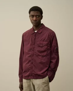 Overshirt<C.P. Company Chrome-R Lens Overshirt Potent Purple