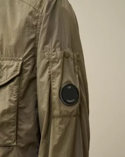 Overshirt<C.P. Company Chrome-R Lens Overshirt Walnut – Beige
