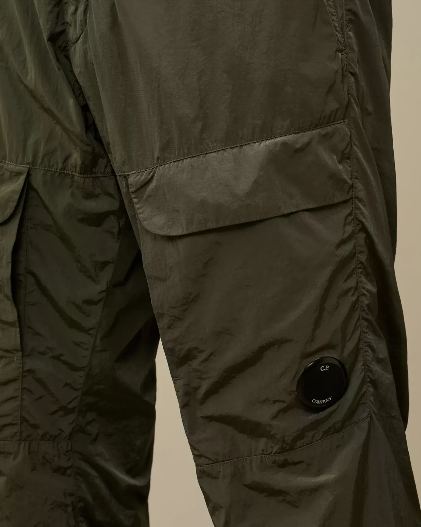Trousers<C.P. Company Chrome-R Loose Cargo Pants Grape Leaf – Green