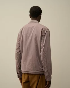 Overshirt<C.P. Company Chrome-R Utility Overshirt Purple Dove