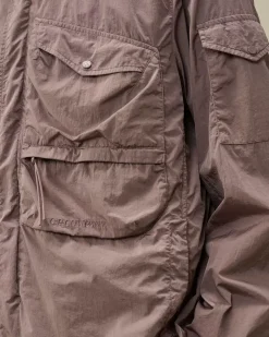 Overshirt<C.P. Company Chrome-R Utility Overshirt Purple Dove
