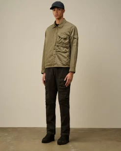 Overshirt<C.P. Company Chrome-R Utility Overshirt Walnut – Beige