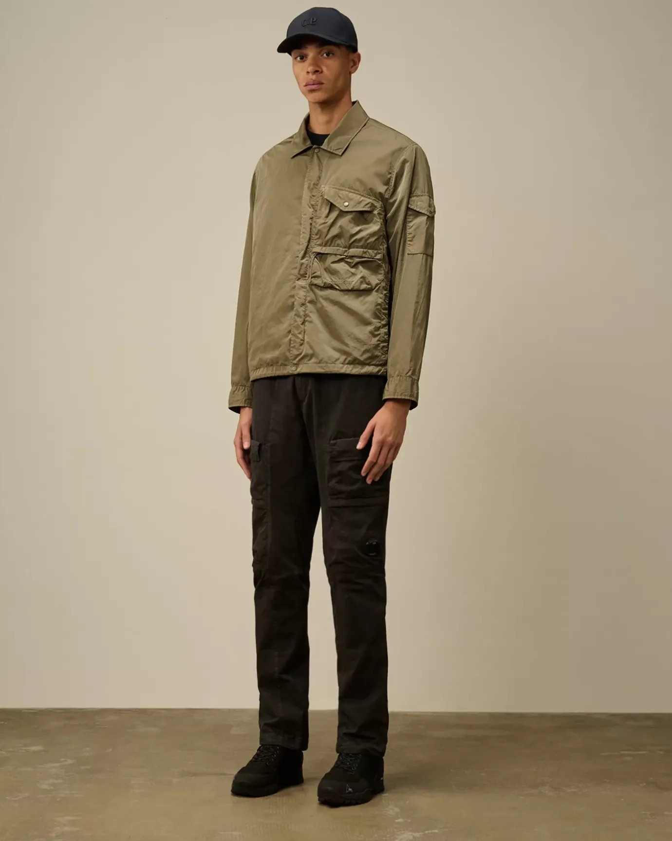 Overshirt<C.P. Company Chrome-R Utility Overshirt Walnut – Beige