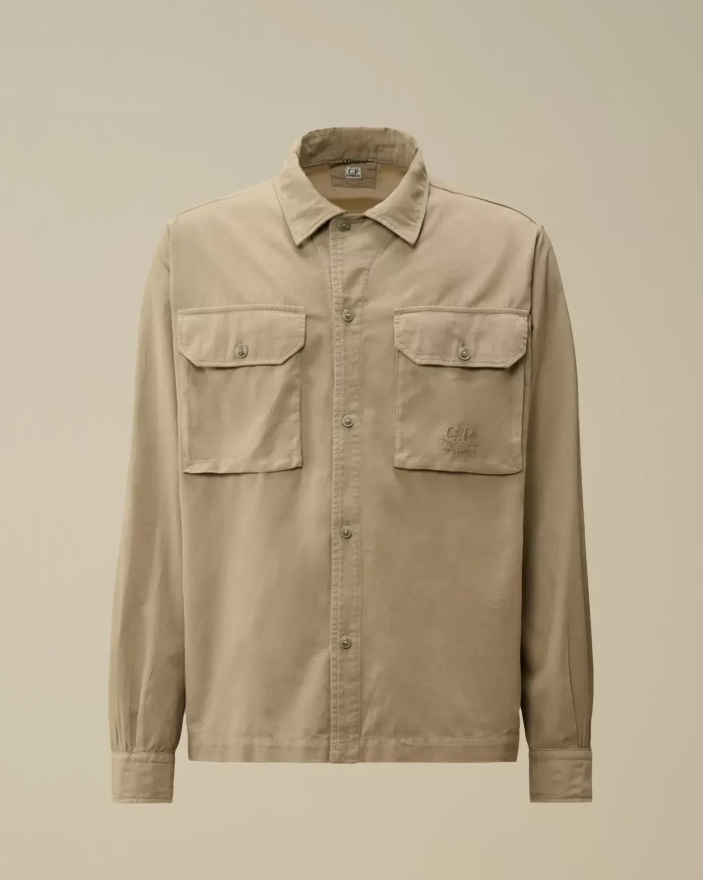 Overshirt<C.P. Company Corduroy Buttoned Overshirt Vintage Khaki – Beige
