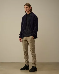 Overshirt<C.P. Company Corduroy Buttoned Overshirt Black Sand