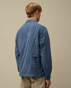 Overshirt<C.P. Company Corduroy Buttoned Overshirt Flint Stone – Blue