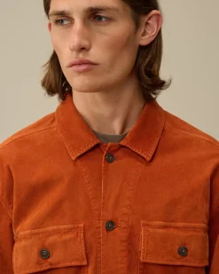 Overshirt<C.P. Company Corduroy Buttoned Utility Overshirt Bombay Brown