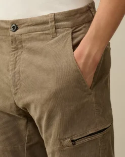 Trousers<C.P. Company Corduroy Ergonomic Pants Walnut – Beige