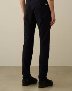 Trousers<C.P. Company Corduroy Ergonomic Pants Total Eclipse – Blue