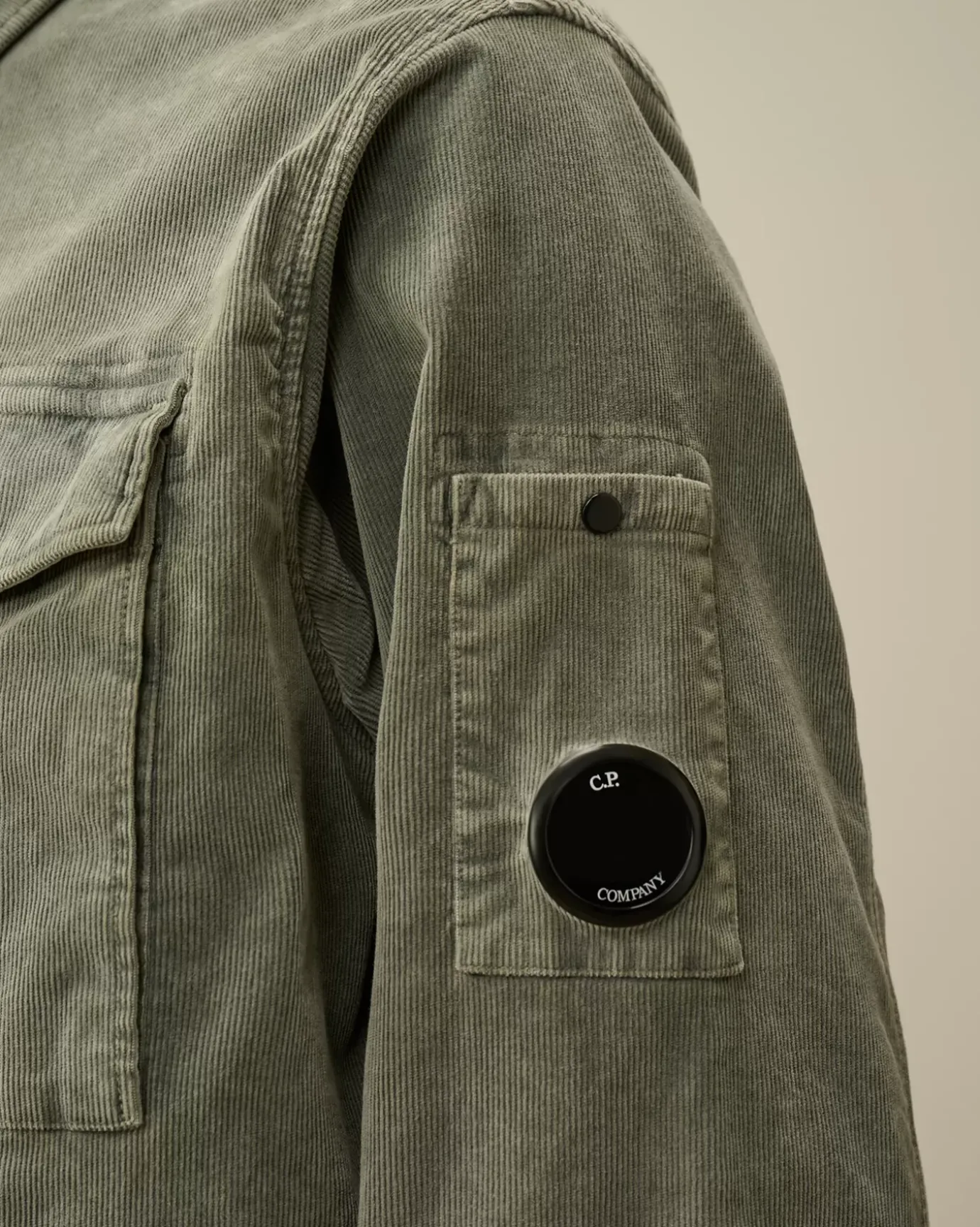 Shirt<C.P. Company Corduroy Lens Buttoned Shirt Grape Leaf – Green
