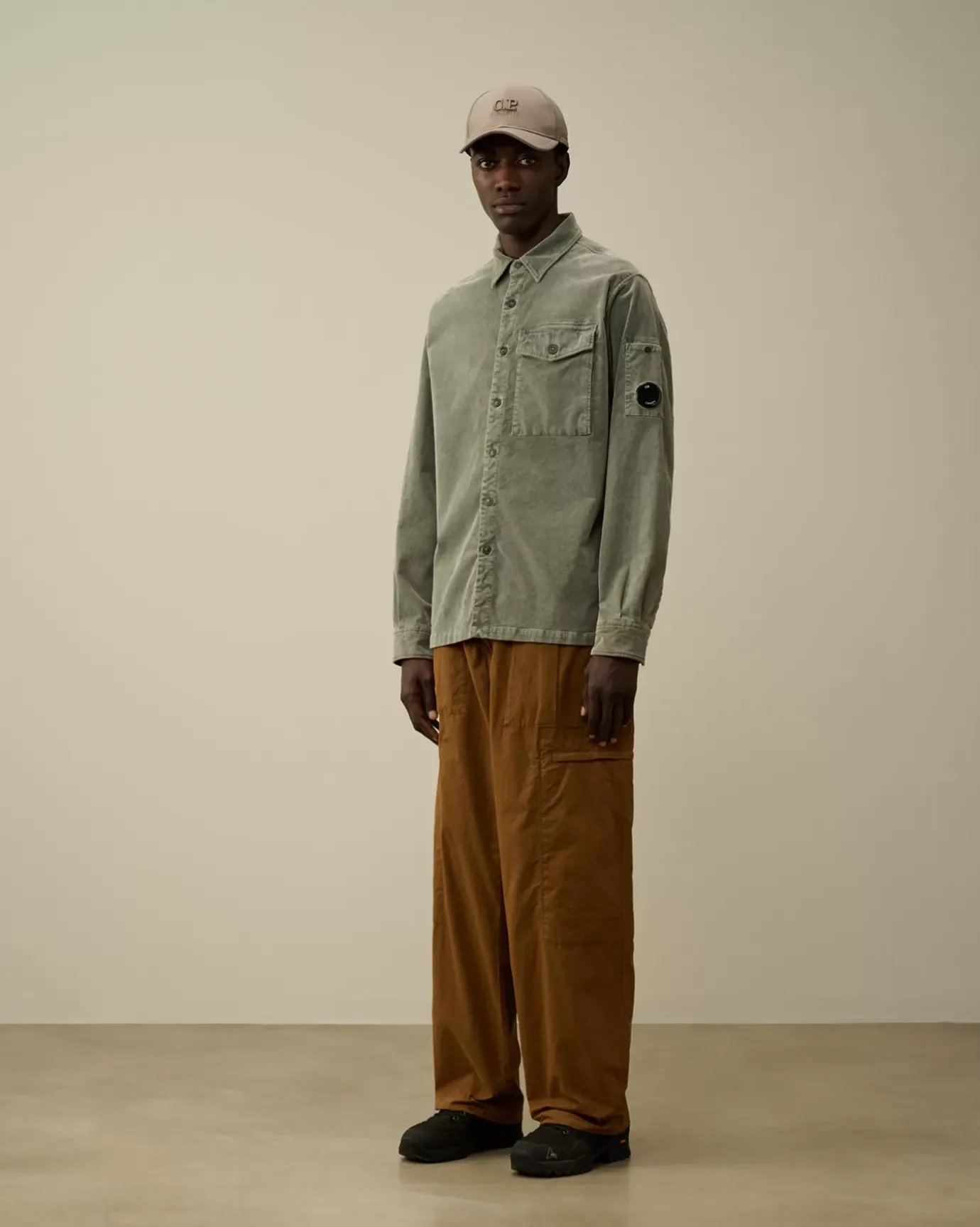 Shirt<C.P. Company Corduroy Lens Buttoned Shirt Grape Leaf – Green