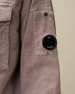 Shirt<C.P. Company Corduroy Lens Buttoned Shirt Purple Dove