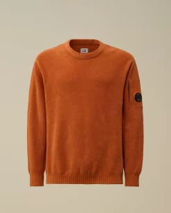 Jumpers<C.P. Company Cotton Chenille Crewneck Knit Bombay Brown