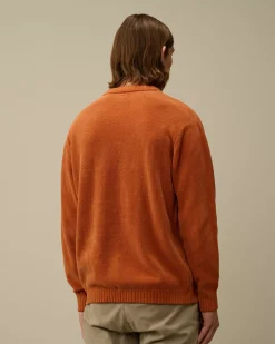Jumpers<C.P. Company Cotton Chenille Crewneck Knit Bombay Brown