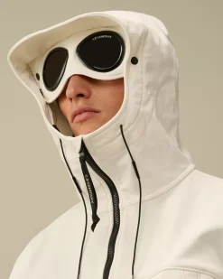Jacket & Coats<C.P. Company C.P. Shell-R Goggle Jacket Gauze White
