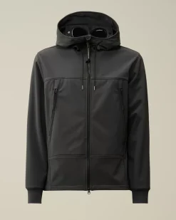 Jacket & Coats<C.P. Company C.P. Shell-R Goggle Jacket Black Sand