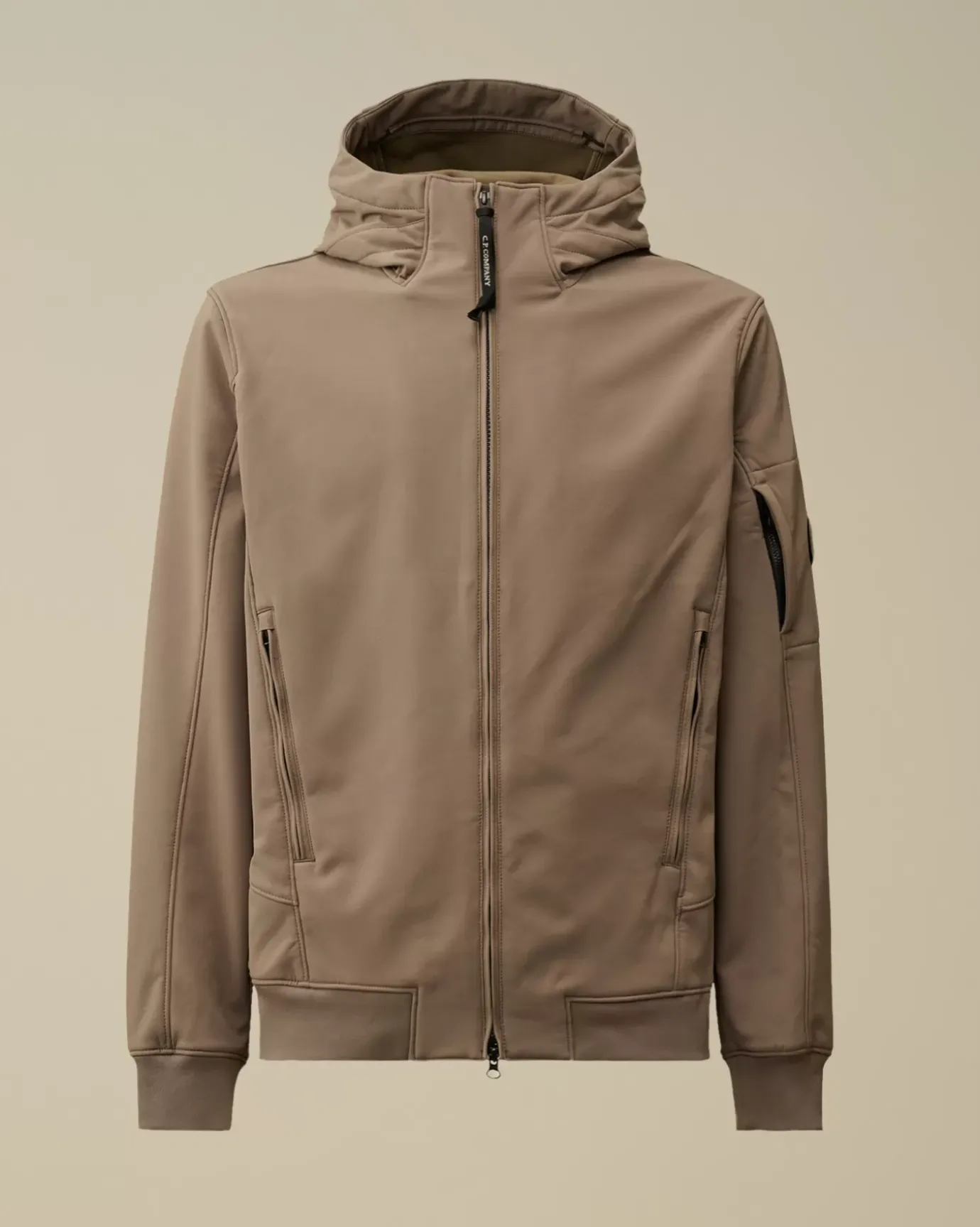 Jacket & Coats<C.P. Company C.P. Shell-R Hooded Jacket Walnut – Beige